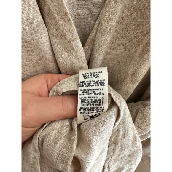 Cloth & Stone for Anthropologie Dahl Snakeskin Patterned Wrap Romper Boho Medium - Picture 5 of 9